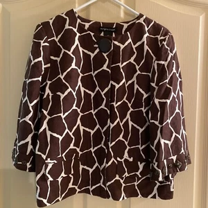Margaret Frances Women’s Jacket, Linen, Brown, Size 10 - Picture 1 of 7