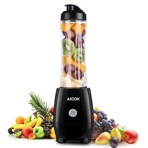Smoothie Blender, 300W Smoothie Maker with 600mL BPA-Free Portable Bottle 