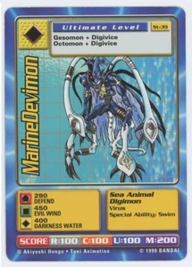 MarineDevimon ST-39 Ultimat Level Digi Battle Starter 1 carta 1999 Bandai - Imagen 1 de 7
