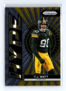 2023 Panini Prizm T.J. Watt #H-14 Hype Pittsburgh Steelers - Picture 1 of 2
