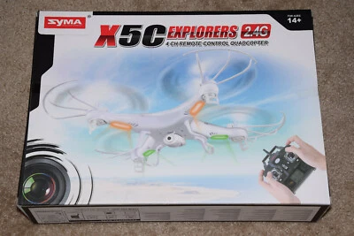 Syma X5c Explorers 2.4g 4ch 6 Axis Gyro RC Quadcopter Drone With HD Camera Newww - Image 1 of 4
