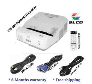 Sewing Epson LCD PowerLite 680 Ultra Short-Throw Hdmi Projector New Lamp - Picture 1 of 3