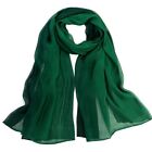 Lightweight Silk Scarf Gradient Colour Long Scarf Shawl Stole Wrap For Women's