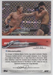 2018 Topps Chrome UFC X-Fractor Stephen Thompson #54