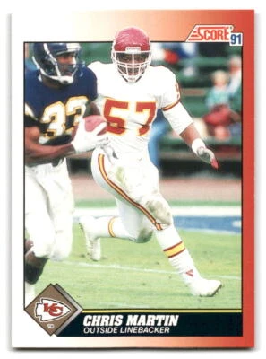 Chris Martin 1991 Score #157 Kansas City Chiefs FOOTBALL - Image 1 of 2