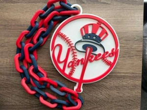 New York Yankees Oversized Pendant Necklace – Fan Chain for Game Day - Picture 1 of 1