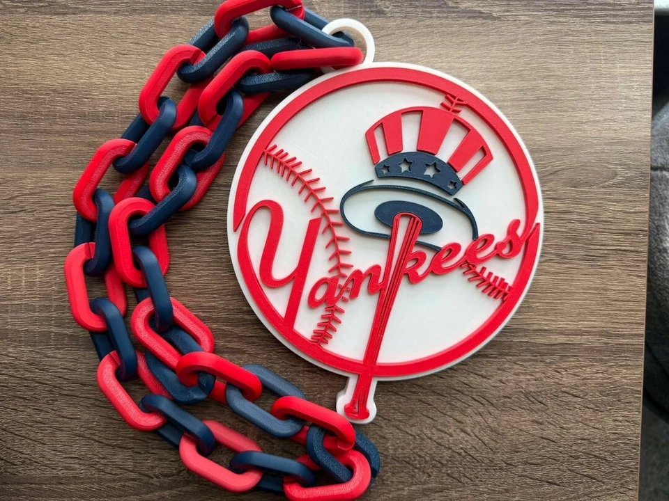 New York Yankees Oversized Pendant Necklace – Fan Chain for Game Day - Image 1 of 1