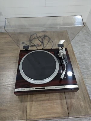 JVC QL-Y5F Direct Drive Turntable-Power On-Variable Speeds-Read Please! - Image 1 of 4