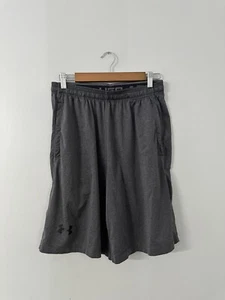 Under Armour Gym Shorts With Pockets Loose Fit Gray Size M Adult Mens - Picture 1 of 4