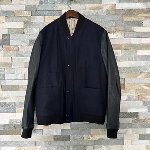 Paul Smith Red Ear Leather Bomber Jacket Size Medium - Picture 1 of 8