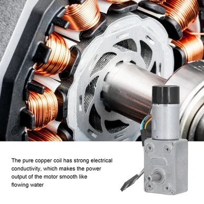 Encoder-Untersetzungsmotor Schneckengetriebemotor mit selbstsichernder Einzelwel - Bild 1 von 4