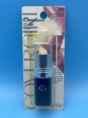 Covergirl Continuous Color ~ Pink Chic 445 ~ Lipstick Moisture Care NOS #C77 - Image 1 of 3