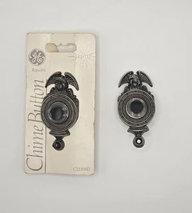 VTG NOS GE Lighted Door Bell Button Set of 2 Eagle Americana 1985 Hardware - Picture 1 of 7