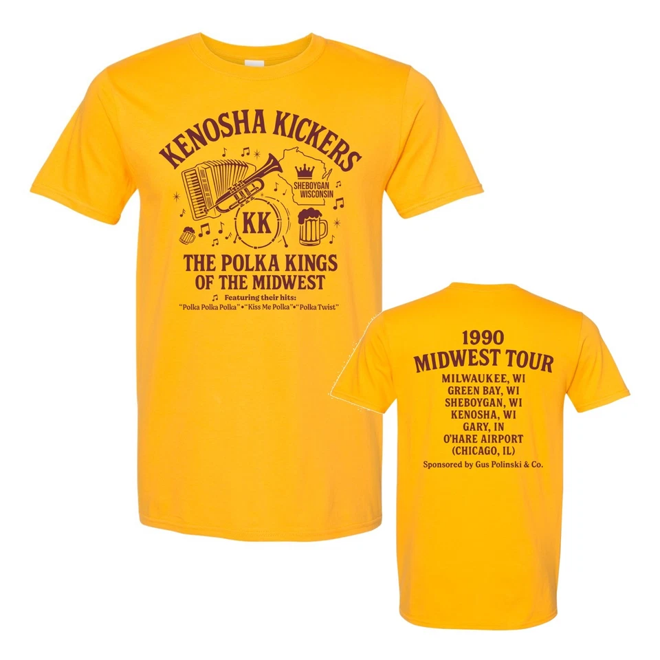 Kenosha Kickers Polka Band - Divertida Camiseta Unisex Solo en Casa Humor Navidad Pequeña-5X Foto 1 de 4