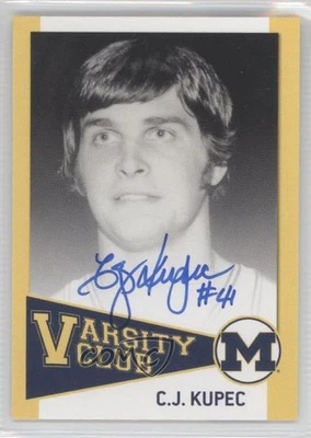 2004 TK Legacy Michigan Wolverines Varsity Club Auto CJ Kupec #VC5 Auto - Image 1 of 2