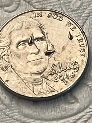 2006 Nickel Has Chip Errors Both Sides - Image 1 of 2