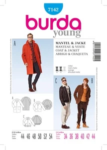 Burda Style Coat & Jacket Sewing Pattern for Stylish Creations B7142 - Picture 1 of 2