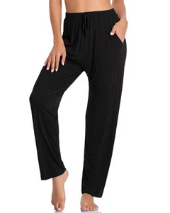OLIKEME Womens Yoga Pants Loose Comfy Casual Lounge Pants Wide Leg Running Pa... - Picture 1 of 6