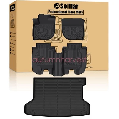 4x tapetes de TPE forros + revestimiento de maletero de carga para Honda HR-V 2016-2022 AWD clima Foto 1 de 4