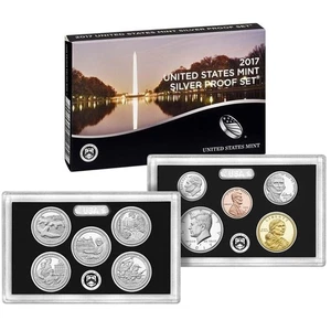 2017 Silver Proof Set U.S. Mint Original Government Packaging OGP COA - Picture 1 of 6