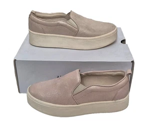 ALDO Ladies Alarka Stunning Gold Leather Slip On Flat Shoes UK 6 FAULTY - Picture 1 of 8