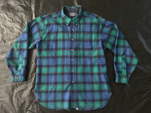 Pendleton Wool Board Shirt - Wool - USA — Men’s X-Large - 1960s-70s - Picture 1 of 8