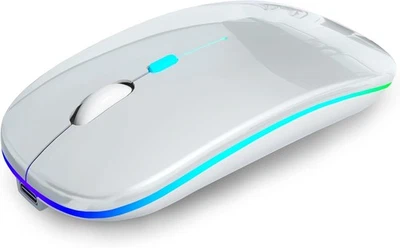 Wireless Bluetooth Mouse Rechargeable with LED Use Portable - Image 1 of 4