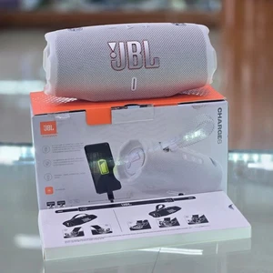 JBL Charge 6 Portable Waterproof & Drop-Proof Bluetooth Speaker (White) - Picture 1 of 4