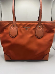 Michael Kors Damen Schultertasche orange Doppelhenkel Kunstleder beschichtet - Bild 1 von 13