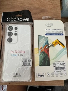 COVER E PELLICOLA IN VETRO TEMPERATO PER SAMSUNG GALAXY  S25 ULTRA - Picture 1 of 1