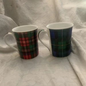 Tazas a cuadros Hudson Middleton Fine Bone China England Campbell Steward 2 - Imagen 1 de 8