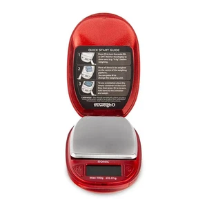 Truweigh Sonic Scale - 100g x 0.01g - Red - NEW - Picture 1 of 2