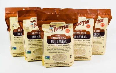 6 bolsas Bobs Red Mill CEREAL CALIENTE 26 oz Cremoso ARROZ MARRÓN Farina 02/2027+ Foto 1 de 3