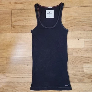 Vintage Y2K Hollister Tanktop Gr. Small Damen braun gerippt Fee adrette Cami 2000er - Bild 1 von 11