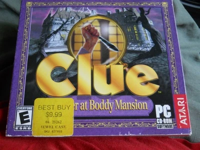 FREE S/H Clue NEW / SEALED Murder at Boddy Mansion PC Game CD-ROM hasbro / atari - Image 1 of 3