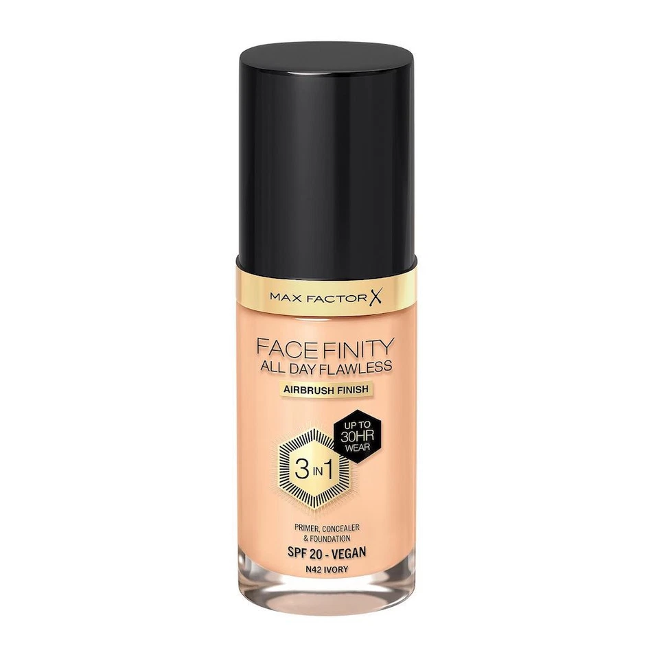 3616303999360 Max Factor Facefinity All Day Flawless 3w1 kryjący podkład w płyni - Bild 1 von 1