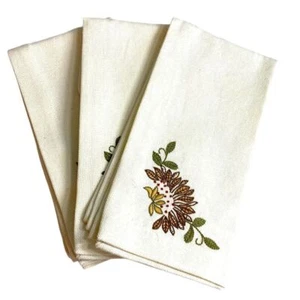 NEW POTTERY BARN CREWEL NAPKINS - Picture 1 of 7