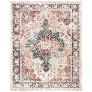 SAFAVIEH Carlyle Collection CYL215B Ivory / Burgundy Rug - Picture 1 of 19