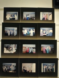 X12 People Partying Party Dancing MCM Set Group Old Retro View Image 35MM SLIDE - Bild 1 von 1