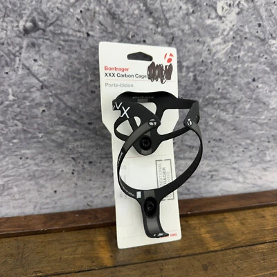 Jaula para botella de agua de fibra de carbono Bontrager XXX negra Road Race Tri TT 1 individual A7 Foto 1 de 4