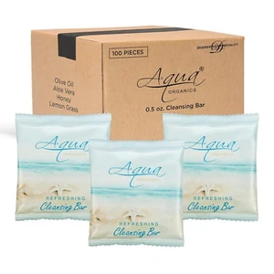 Aqua Organics Refreshing Cleansing Soap in Lots of Around 140 Bars - Picture 1 of 10