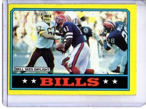 1986 TOPPS #383 BUFFALO BILLS TEAMS LEADERS GREG BELL - Picture 1 of 2