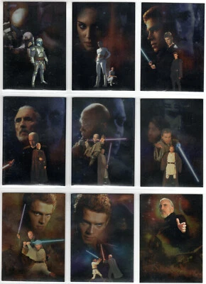 STAR WARS 2002 TOPPS EPISODE 2 ATTACK OF THE CLONES FOIL INSERT SET (10) RETAIL  - Image 1 of 4