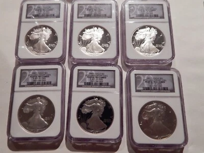 1986 THRU 2005 PROOF SILVER EAGLE SET GRADED BY NGC PR69 ULTRA CAMEO #409 / 2005 - Image 1 of 4