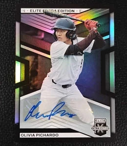 2023 Panini EEE Olivia Pichardo Silver Holo Auto Rookie Prospect BROWN U #121 - Picture 1 of 4