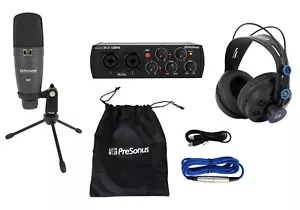 Presonus Audiobox 96 Studio Black USB Interface+Headphones+Mic 25th Anniversary - Picture 1 of 11