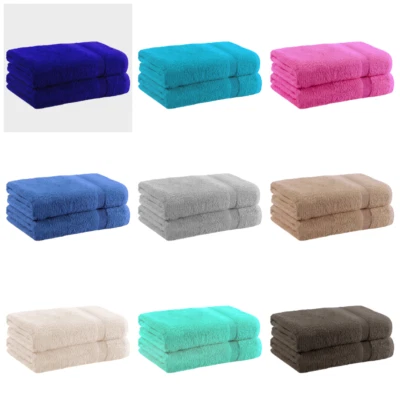 Luxury Face Hand Bath Towels 100% Egyptian Cotton 600 GSM Thick Super Soft Towel - Image 1 of 4
