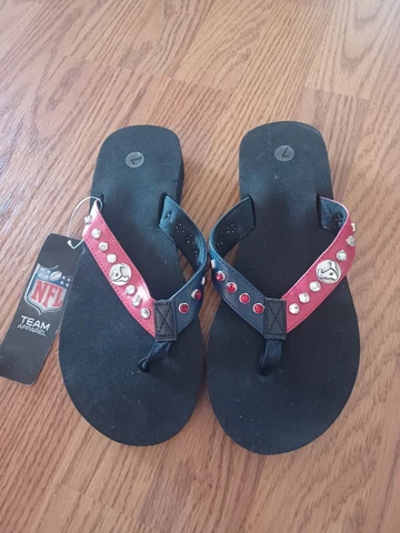 Houston Texans Ladies Sandals Size 7 New With Tags Cover