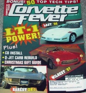CORVETTE FEVER 1996 DEC - LAST C4, '71 ZR-1, ALMOND,78 PACE, RADIO FACES, Q-JET - Picture 1 of 1