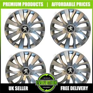 15" WHEEL TRIMS HUB CAPS COVERS TO FIT PEUGEOT PARTNER AND TEPEE 2008-2025 - Picture 1 of 3